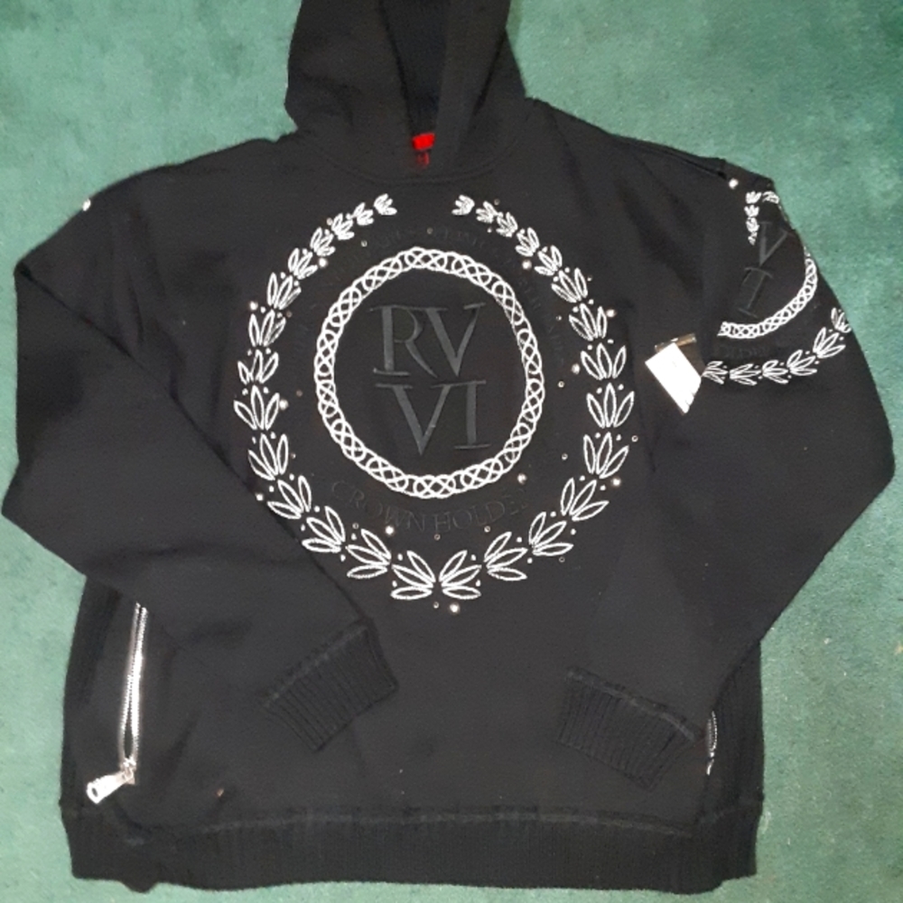 Black mens hoodie